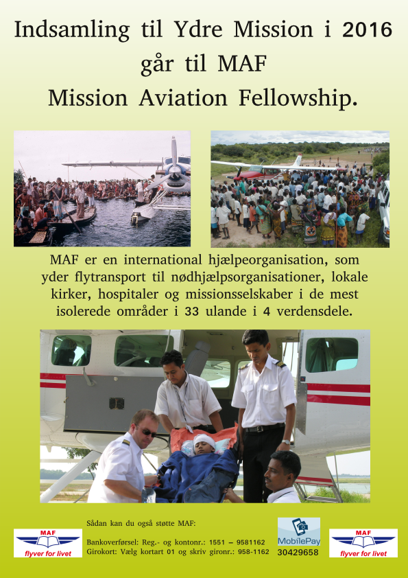 2016 – Mission Aviation Fellowship (MAF) flyer